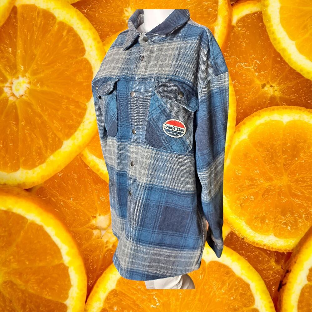 Home Free Men's Multicolor Plaid Long‎ sleeves Button Down Shirt Size L